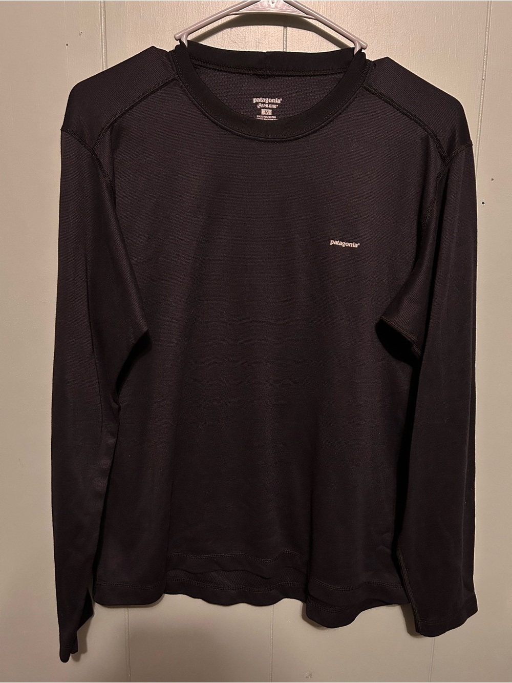 Patagonia Men’s Long-Sleeve Crew in Black